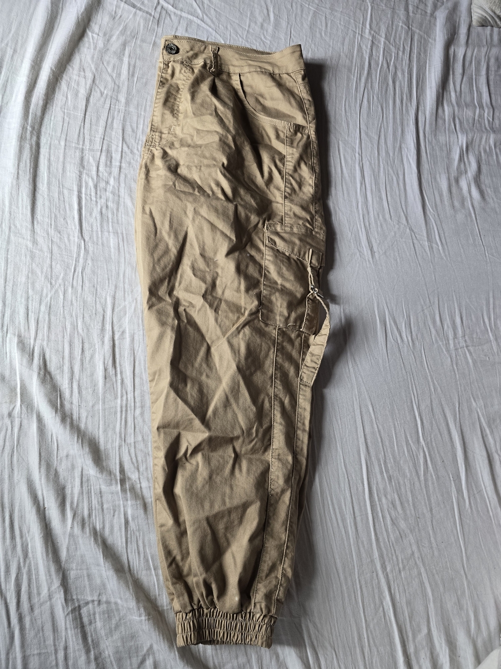 Y2K Khaki Cargo Jogger Pants Men’s XL